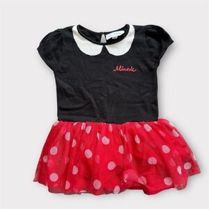 Baby Gap Dress Girls Disney Minnie Mouse Tulle Skirt Polka Dot Size 2 Years